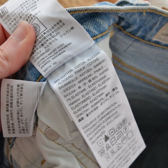 NWT Levi's 501s Straight Leg Light Wash Jeans Sz 29 - Picture 8 of 8